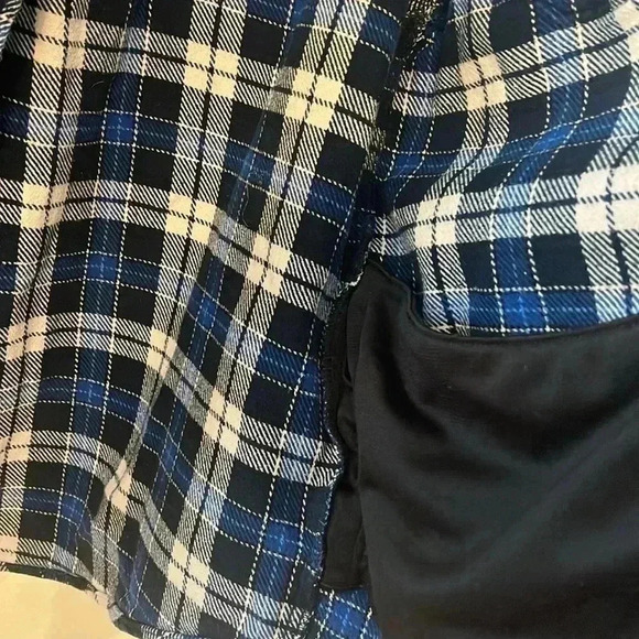 [M]Orvis Blue Plaid Heavyweight Flannel Men Button Down Shirt  Jacket - Picture 3 of 8